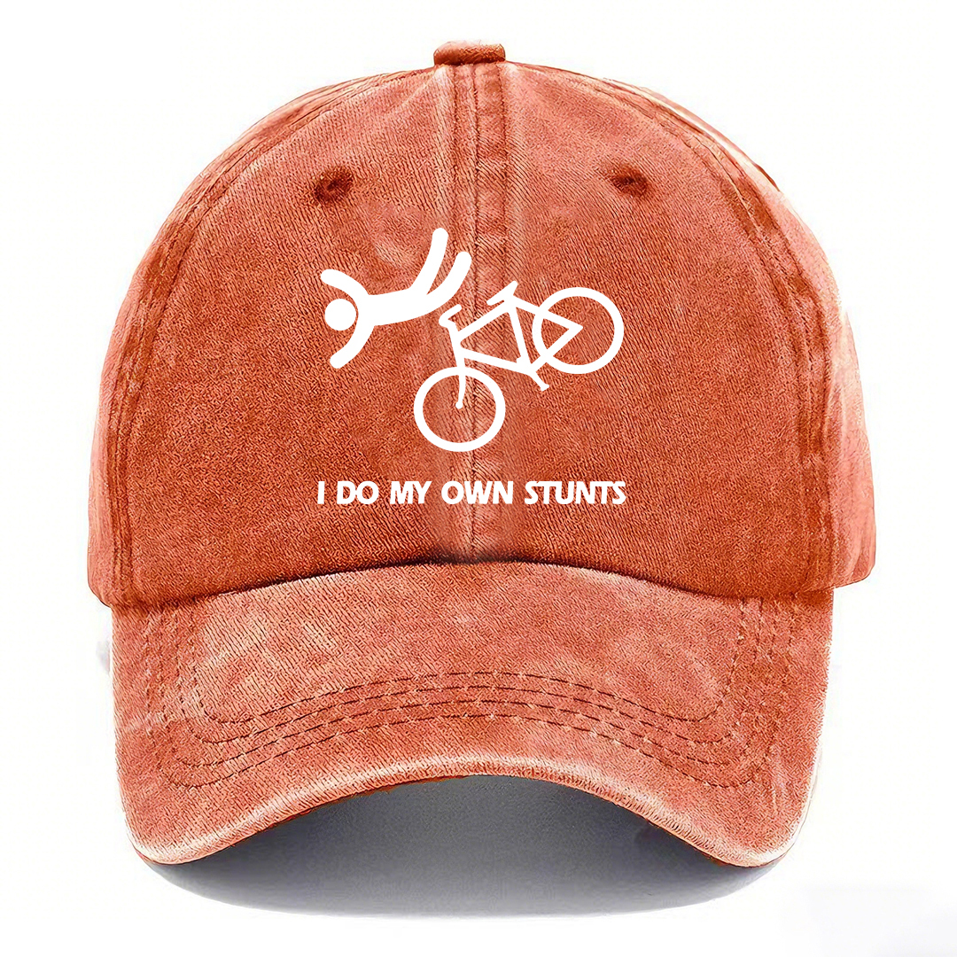 I Do My Own Stunts Hat | Vintage Washed Baseball Cap