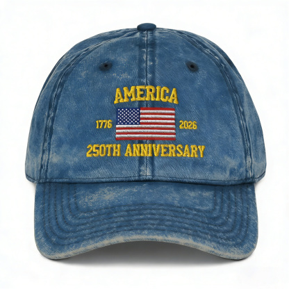 America 250th Anniversary Vintage Cotton Twill Cap