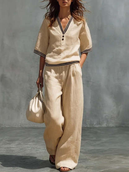 NOA™ ENSEMBLE COTON & LIN CHIC NATUREL
