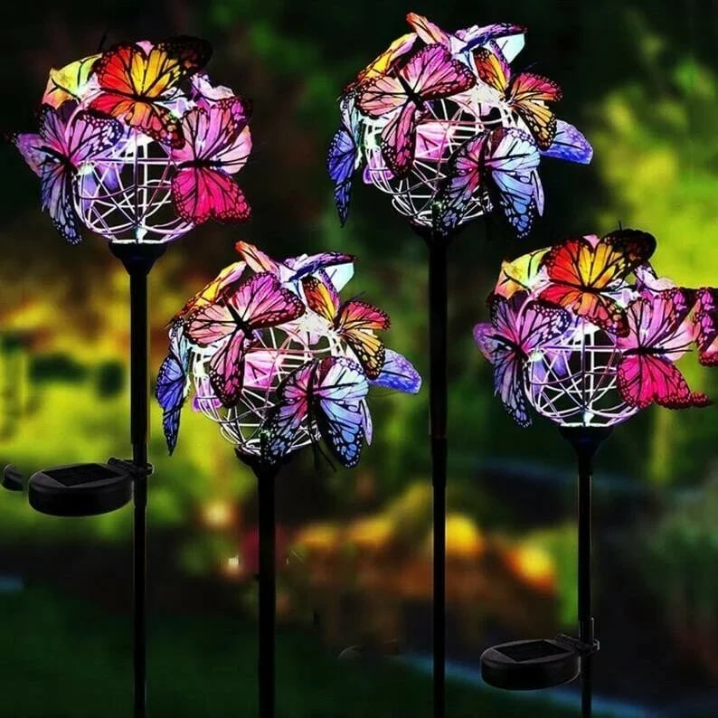 🔥BIG SALE - 50% OFF🔥Solar Stake Lights Butterflies Decor Lights 