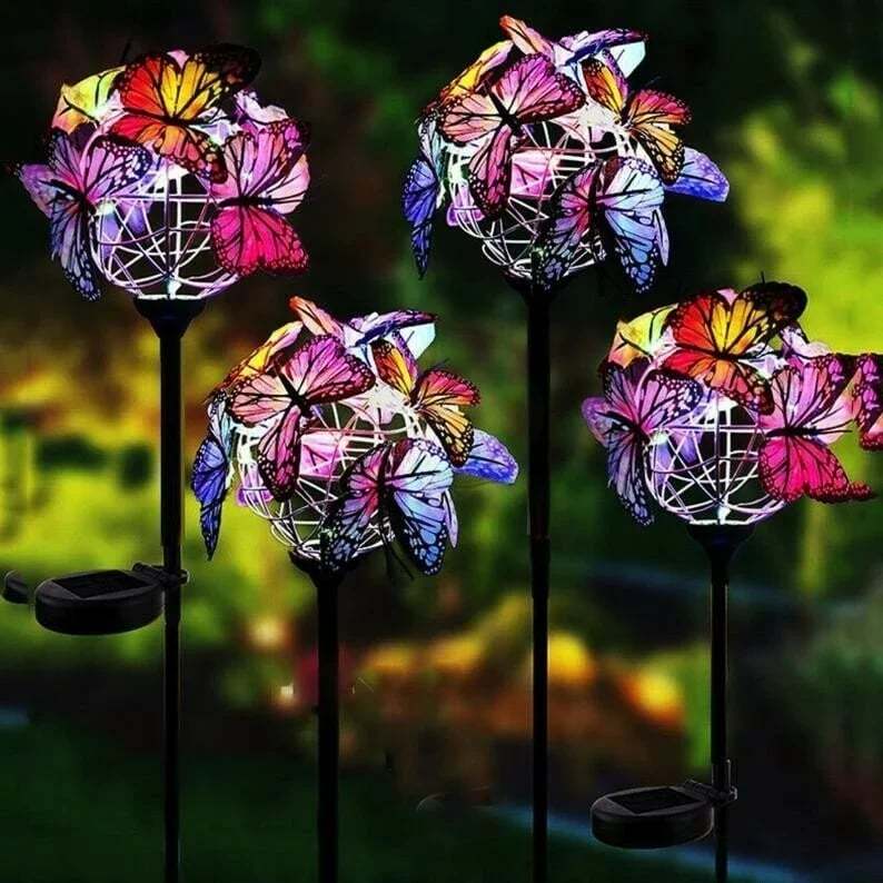 🔥BIG SALE - 50% OFF🔥Solar Stake Lights Butterflies Decor Lights 