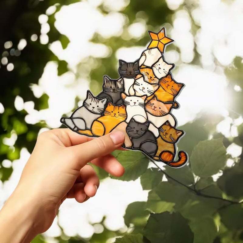 Juletre Suncatcher Ornament