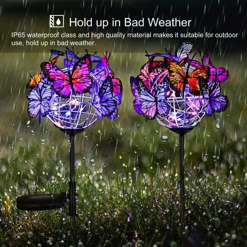 🔥BIG SALE - 50% OFF🔥Solar Stake Lights Butterflies Decor Lights 
