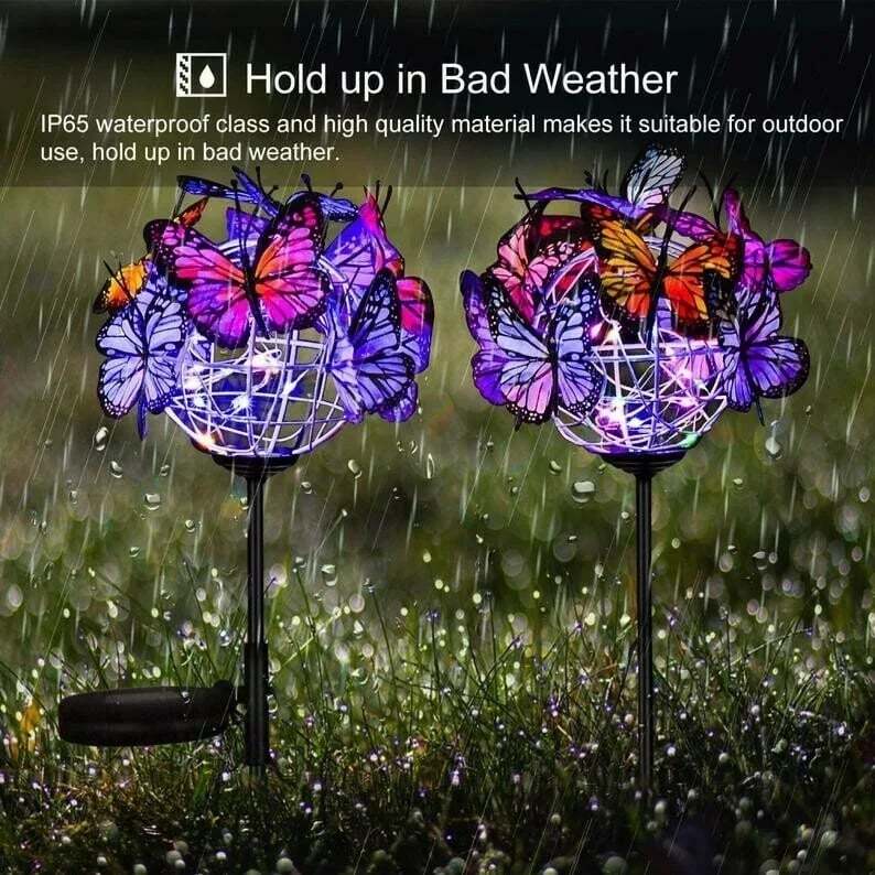 🔥BIG SALE - 50% OFF🔥Solar Stake Lights Butterflies Decor Lights 