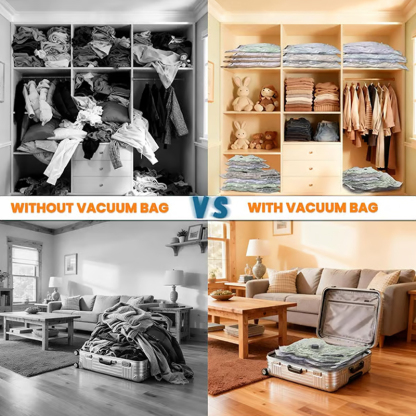 🔥 LAST DAY 49% OFF-Cordless Travel Vacuum Storage Compression Bag Set