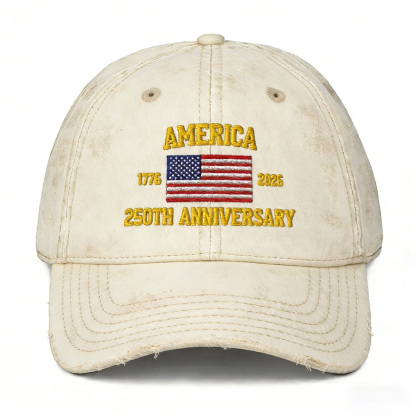 America 250th Anniversary Vintage Cotton Twill Cap