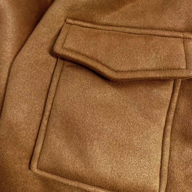 Men's Vine Winter Lambswool WarLapellti-pocket Thick Coat