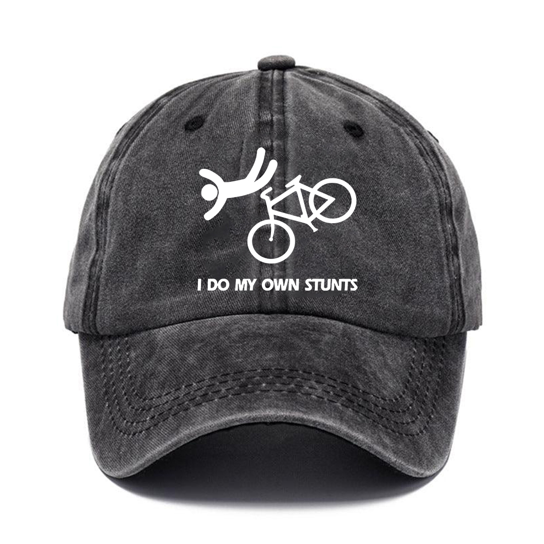 I Do My Own Stunts Hat | Vintage Washed Baseball Cap