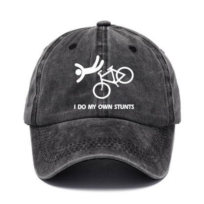 I Do My Own Stunts Hat | Vintage Washed Baseball Cap