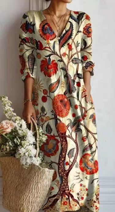 Women's Printed Everyday Comfort Dress