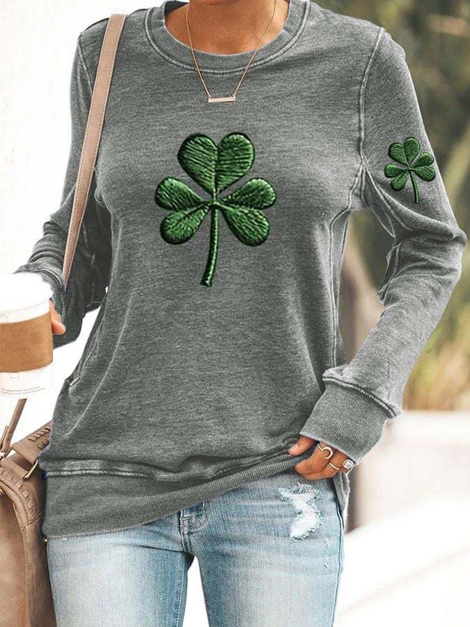 Women's St. Patrick's Day Casual Printed Sweatshirt