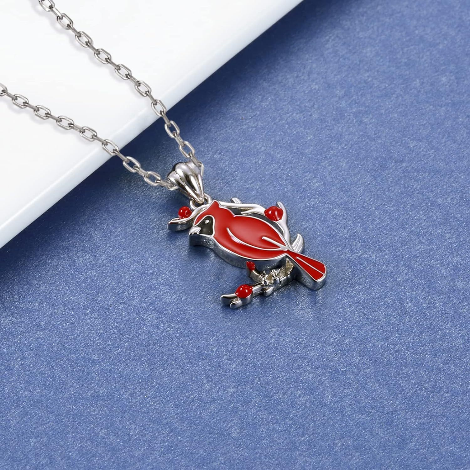 Red Cardinal Memorial Necklace