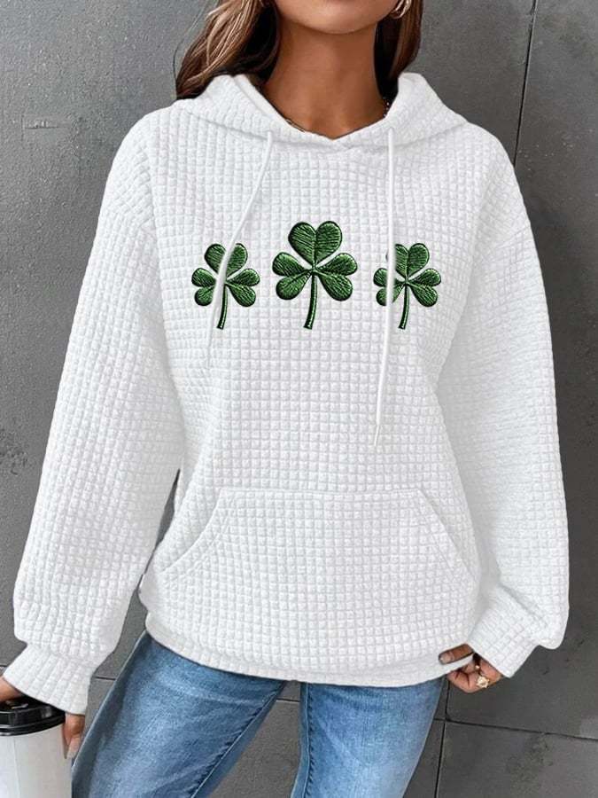 Women's St. Patrick's Day Printed Hooded Sweatshirt