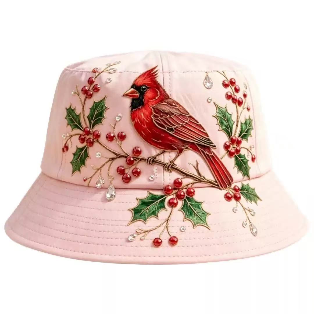 hummingbird fisherman's hat, sun-protective duckbill hat for spring and summer, ethnic style, versatile and fashionable.
