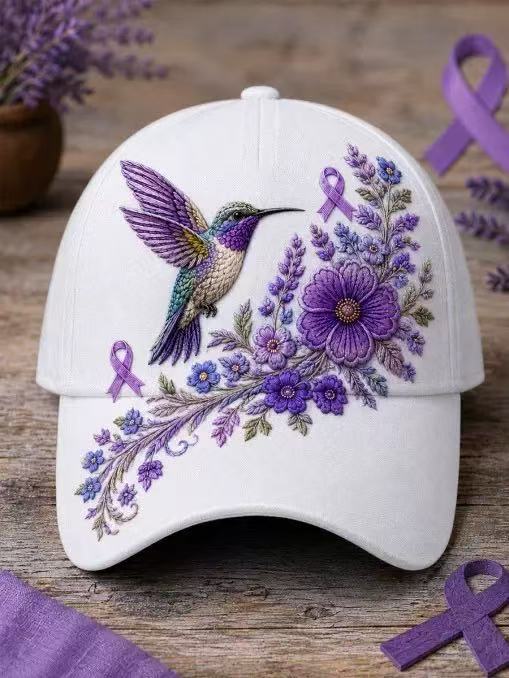 hummingbird baseball cap, sun-protective duckbill cap for spring and summer, ethnic style, versatile and fashionable.