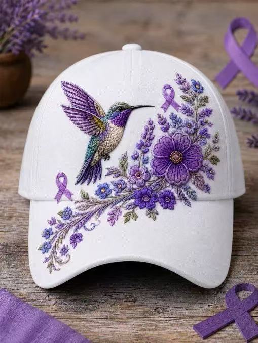 hummingbird baseball cap, sun-protective duckbill cap for spring and summer, ethnic style, versatile and fashionable.