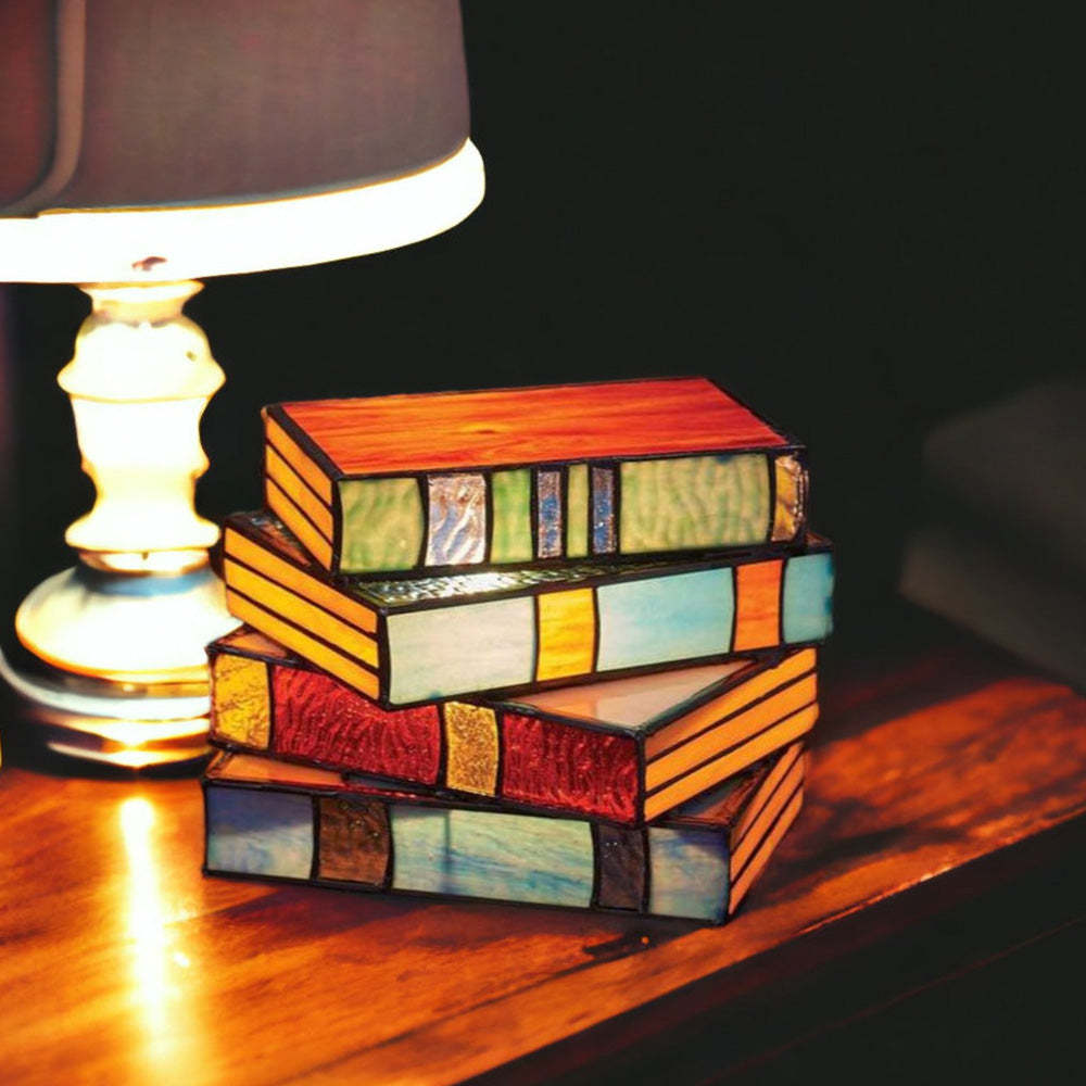 Add an artistic touch to your bedside - This bookshelf lamp is definitely not to be missed
