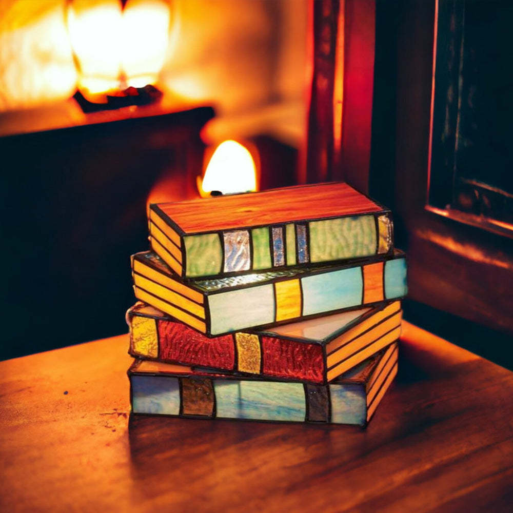 Add an artistic touch to your bedside - This bookshelf lamp is definitely not to be missed