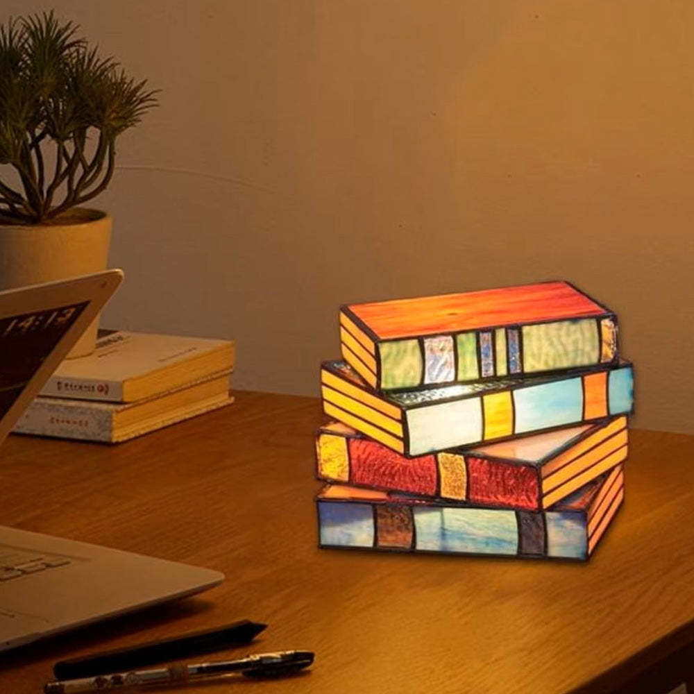 Add an artistic touch to your bedside - This bookshelf lamp is definitely not to be missed