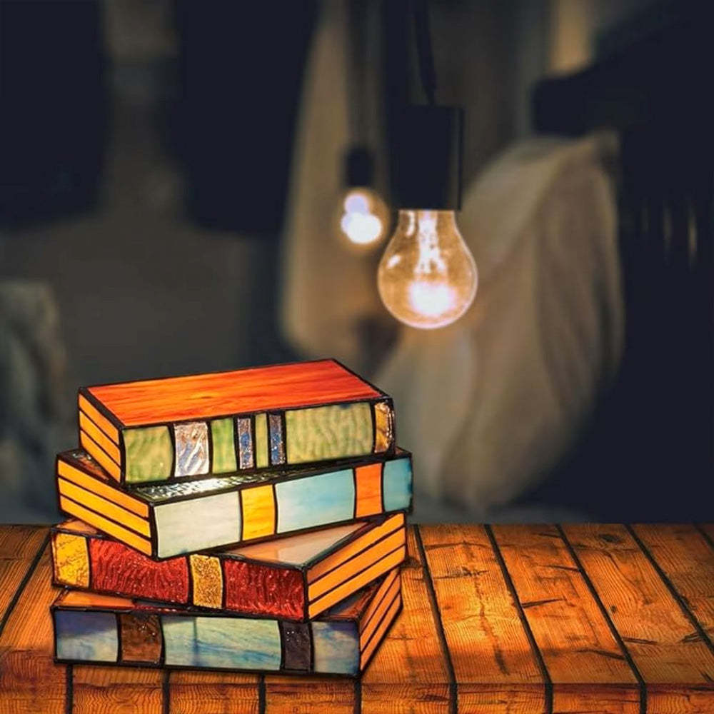 Add an artistic touch to your bedside - This bookshelf lamp is definitely not to be missed