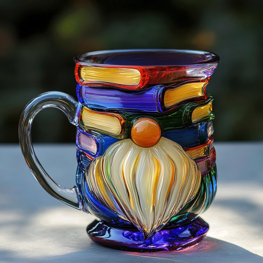 Painted Gnome Book Mug