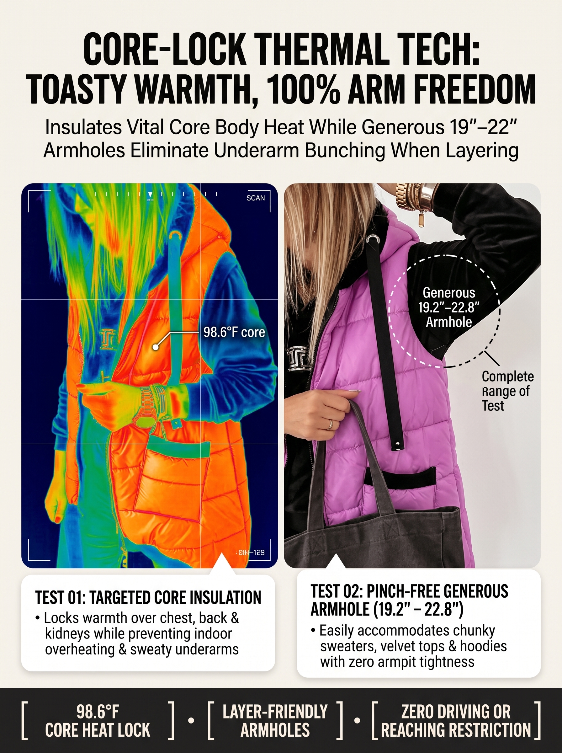 Core-Lock Thermal Tech and Arm Mobility Demonstration