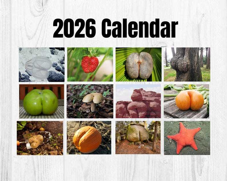 Natures Butt 2026 Calendar