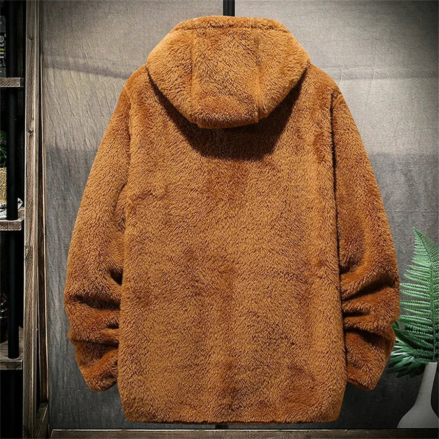 Fashionable warm fleece sweater