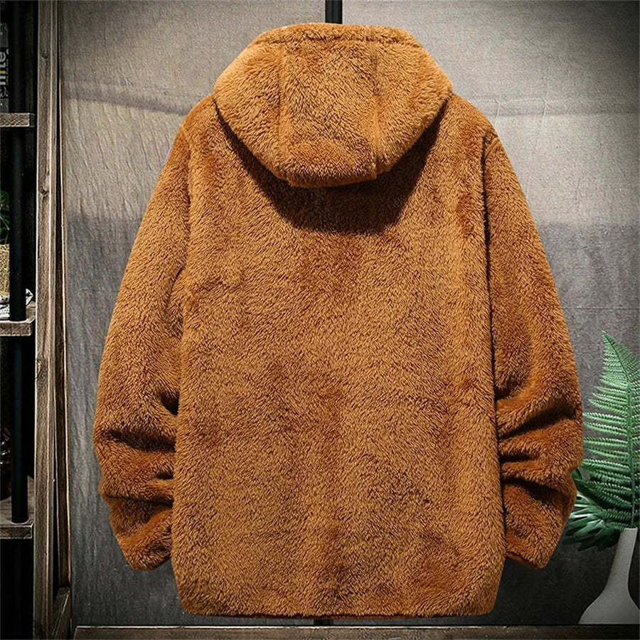 Fashionable warm fleece sweater