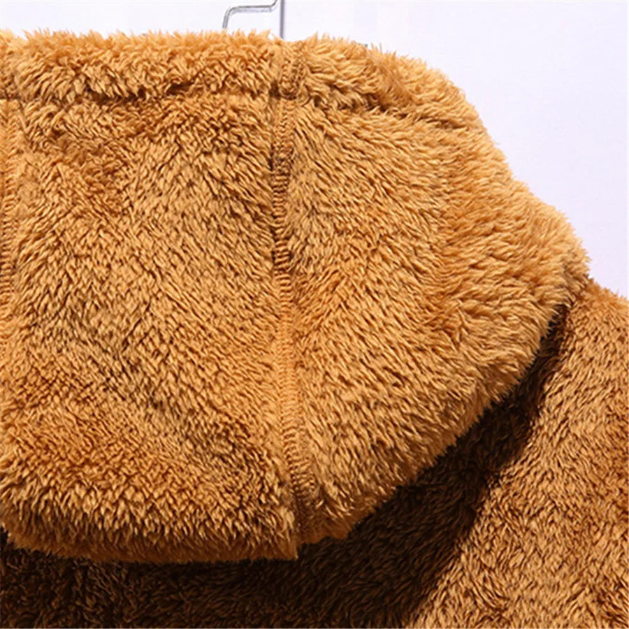 Fashionable warm fleece sweater