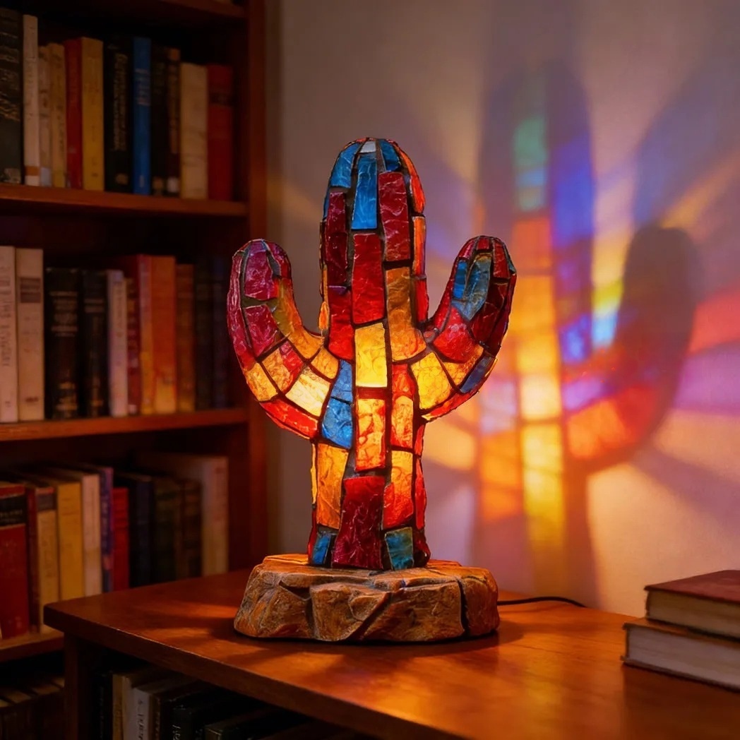 Stained Animal Table Lamp | Unique Gift for Animal Lovers & Art Enthusiasts