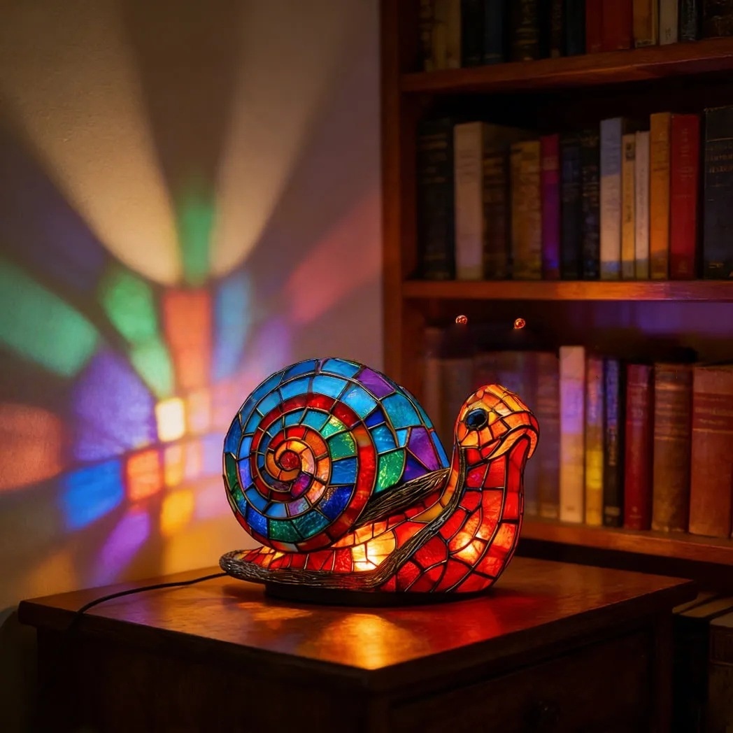 Stained Animal Table Lamp | Unique Gift for Animal Lovers & Art Enthusiasts