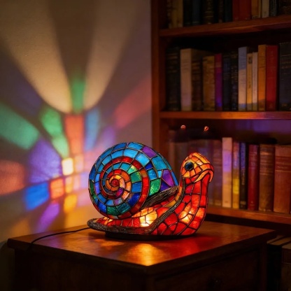 Stained Animal Table Lamp | Unique Gift for Animal Lovers & Art Enthusiasts