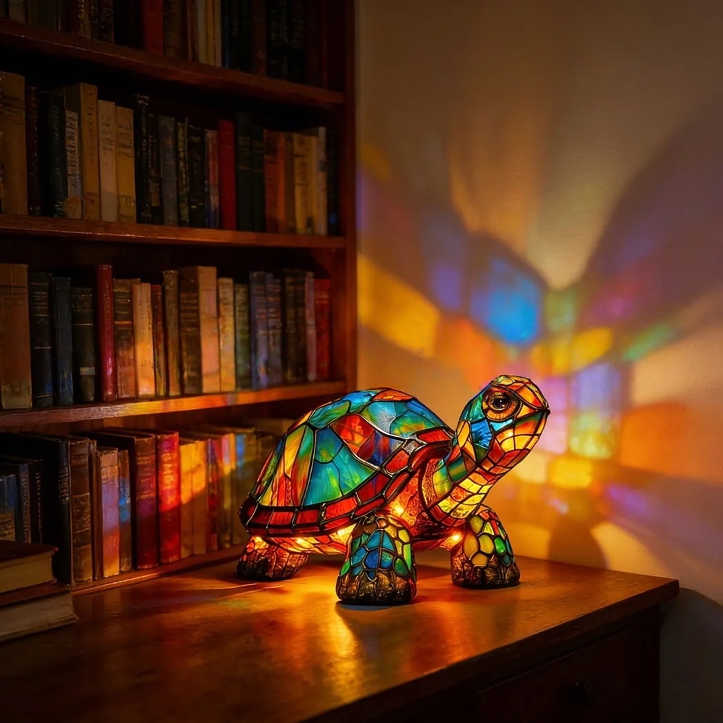 Stained Animal Table Lamp | Unique Gift for Animal Lovers & Art Enthusiasts