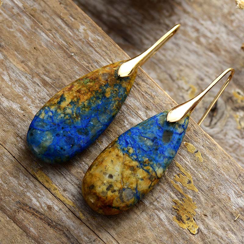 Beautiful and colorful ocean energy earrings