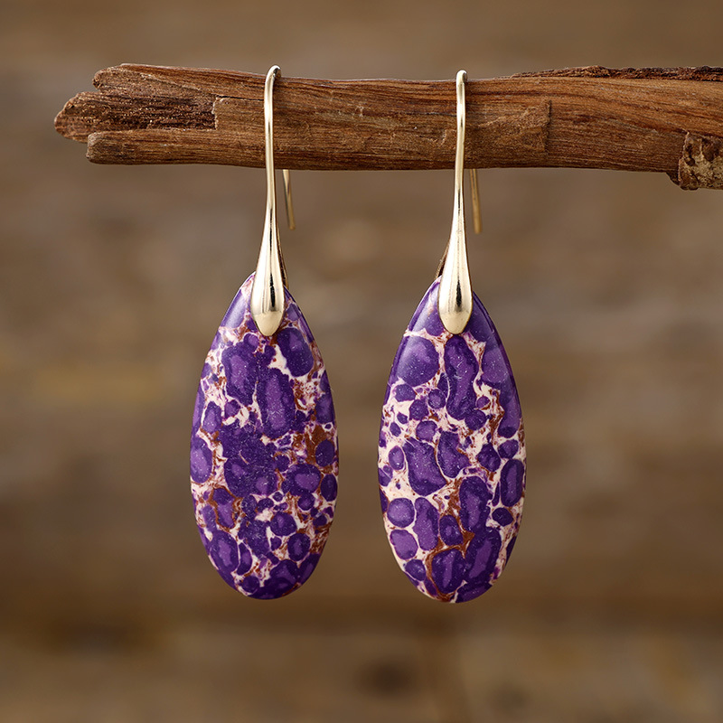 Beautiful and colorful ocean energy earrings