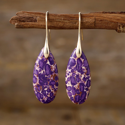 Beautiful and colorful ocean energy earrings