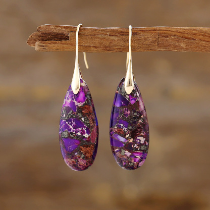 Beautiful and colorful ocean energy earrings