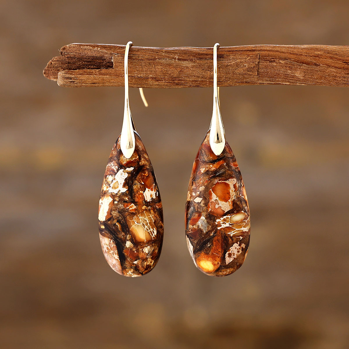 Beautiful and colorful ocean energy earrings