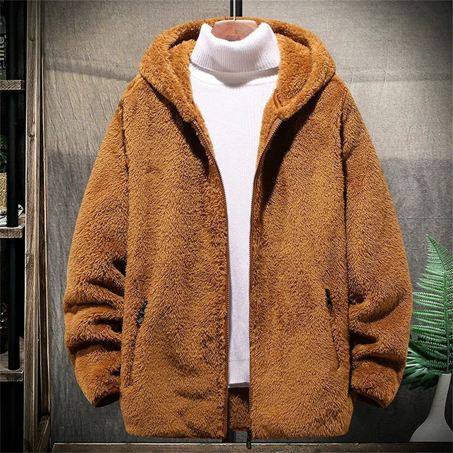 Fashionable warm fleece sweater