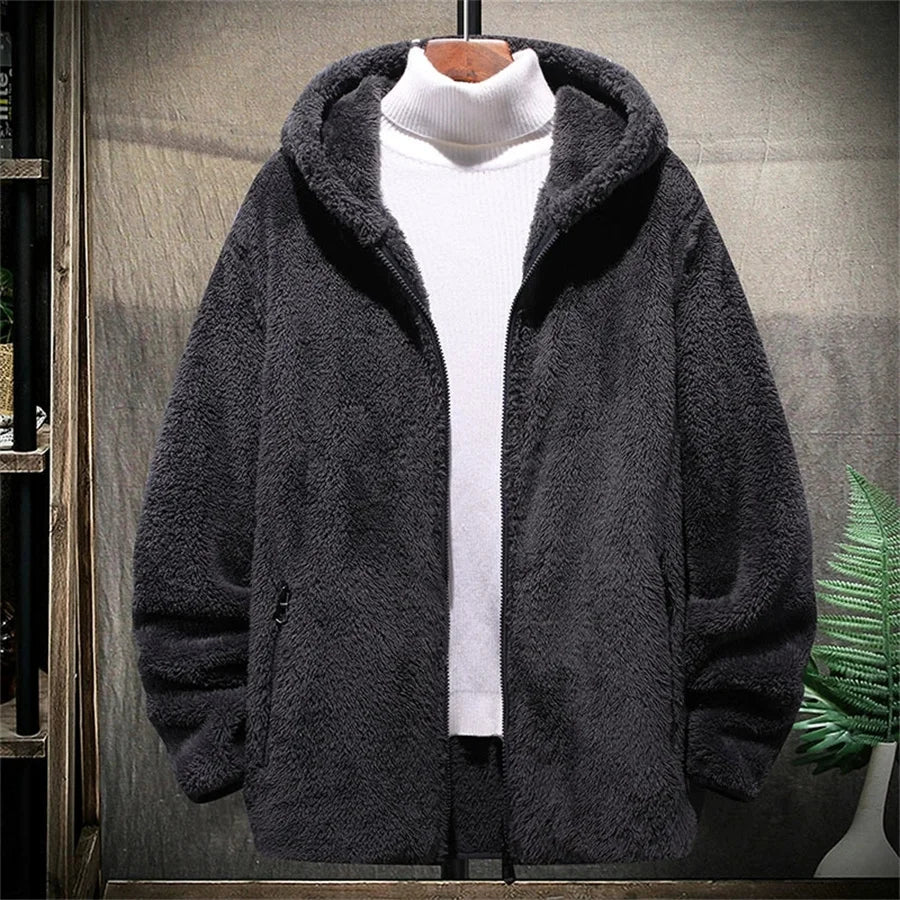 Fashionable warm fleece sweater