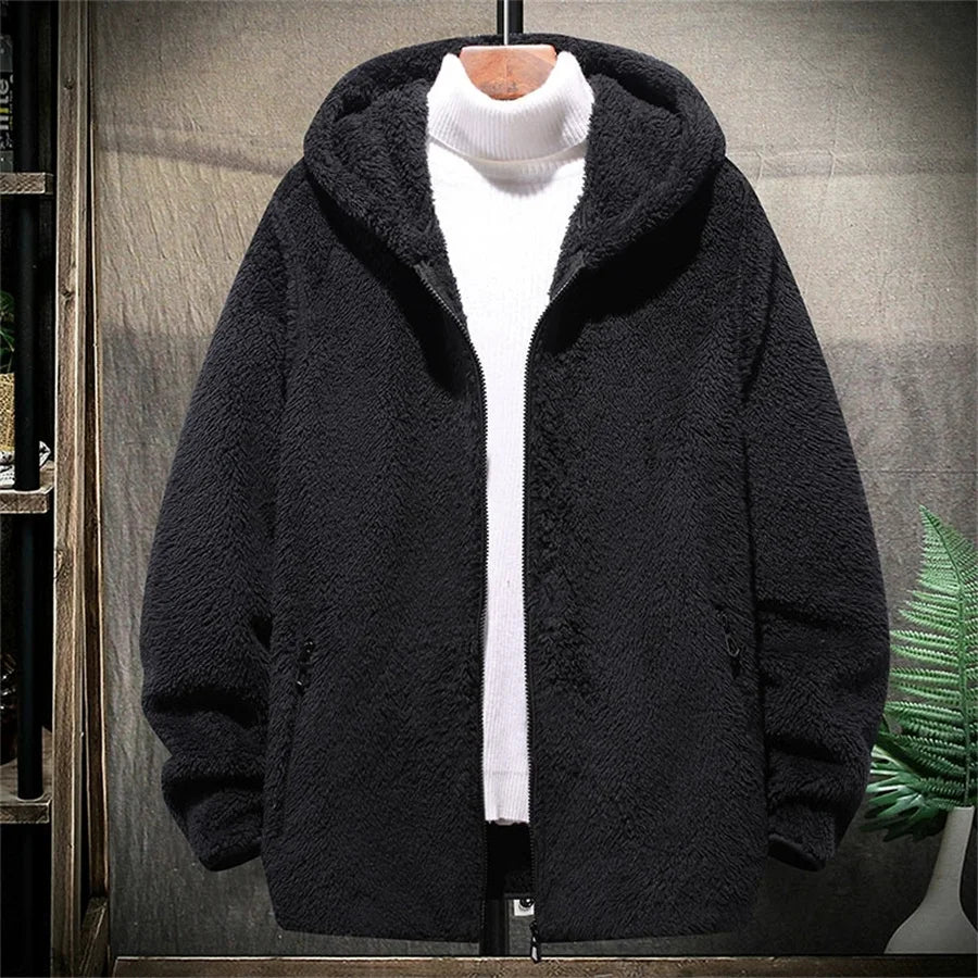 Fashionable warm fleece sweater