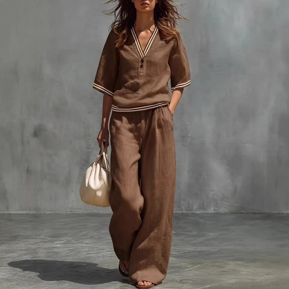 NOA™ ENSEMBLE COTON & LIN CHIC NATUREL