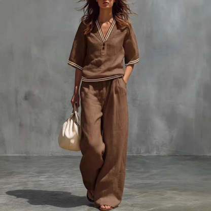 NOA™ ENSEMBLE COTON & LIN CHIC NATUREL