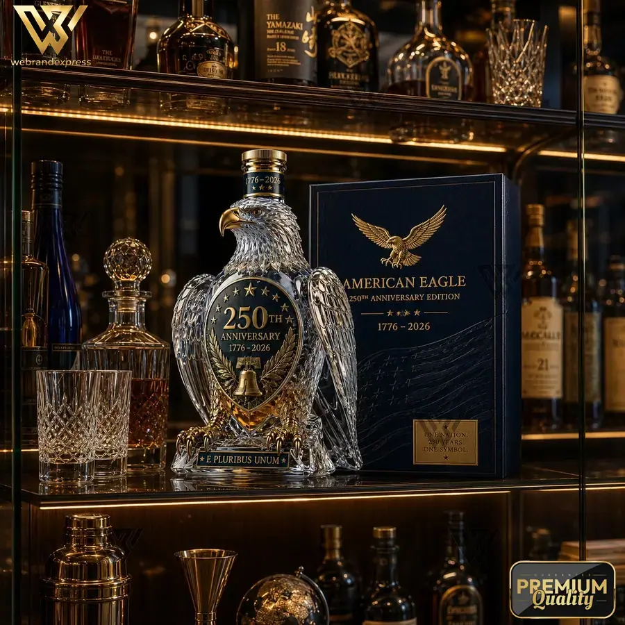 American Eagle 250th Anniversary limited edition liquor bottle