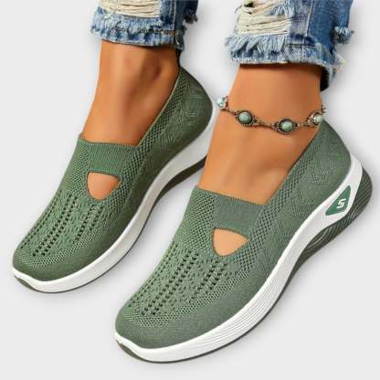 Comfortable Knit Slip-On Walking Shoes