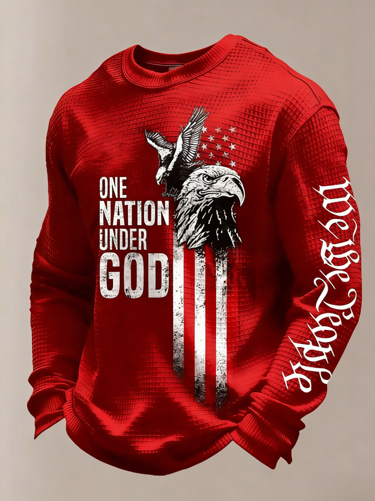 Men's Retro Faith Printed Casual Long-Sleeved Top