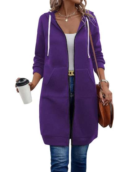 Women Casual Zip up Hoodies
