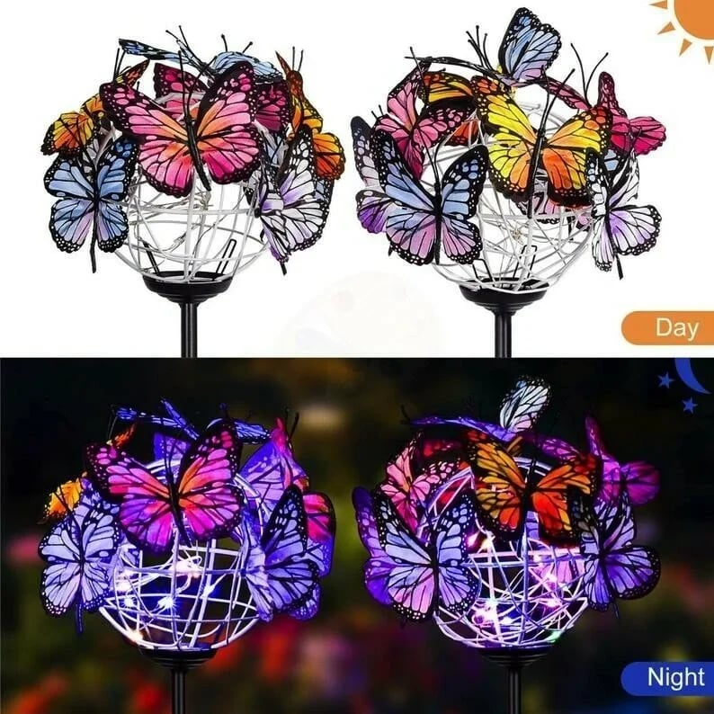 🔥BIG SALE - 50% OFF🔥Solar Stake Lights Butterflies Decor Lights 