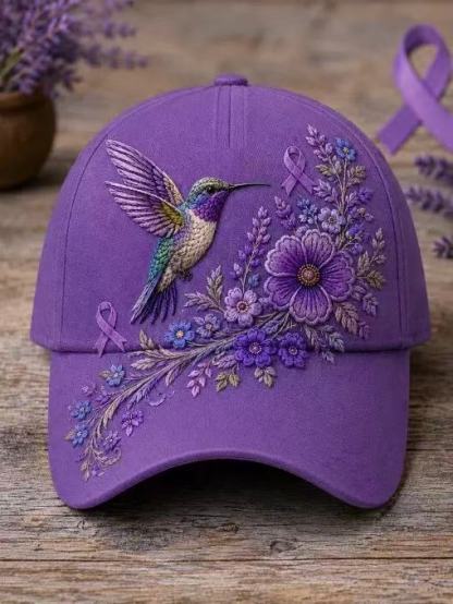 hummingbird baseball cap, sun-protective duckbill cap for spring and summer, ethnic style, versatile and fashionable.